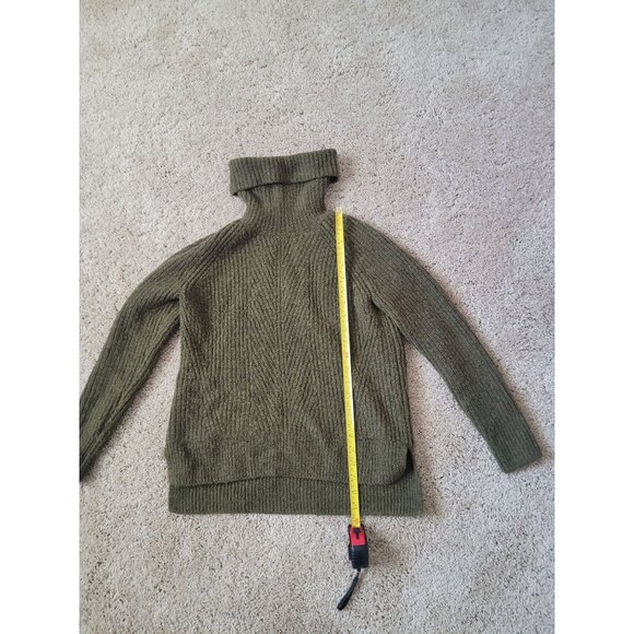 Madewell Womens Mercer Olive Green Turtle Neck Sweater Size‎ XXS Winter Cold - Picture 5 of 5